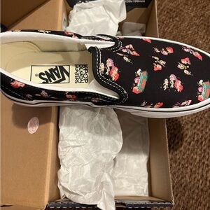 Vans Slip-On Sneakers Black with Multicolor Cartoon Print